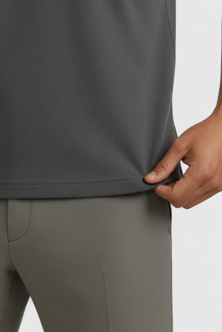 Polo Shirt Mænd i Teknisk Stof Slank Fit