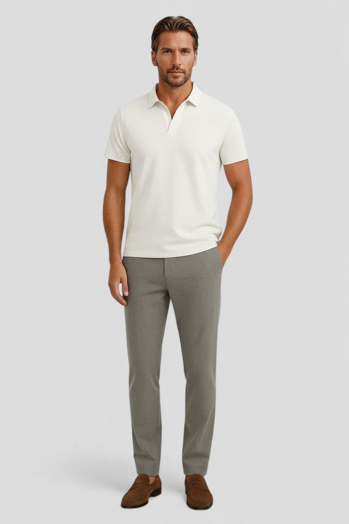 Polo Shirt Mænd i Teknisk Stof Slank Fit