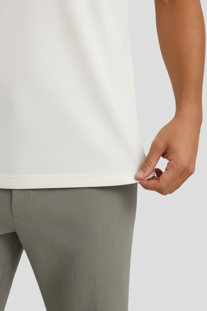 Polo Shirt Mænd i Teknisk Stof Slank Fit