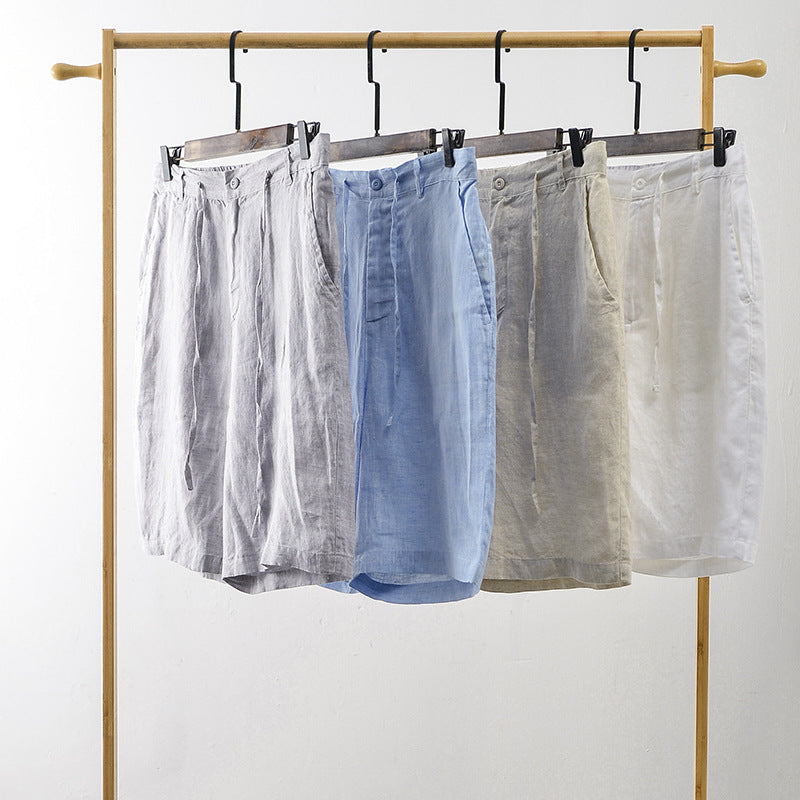 Højkvalitets Linned Shorts