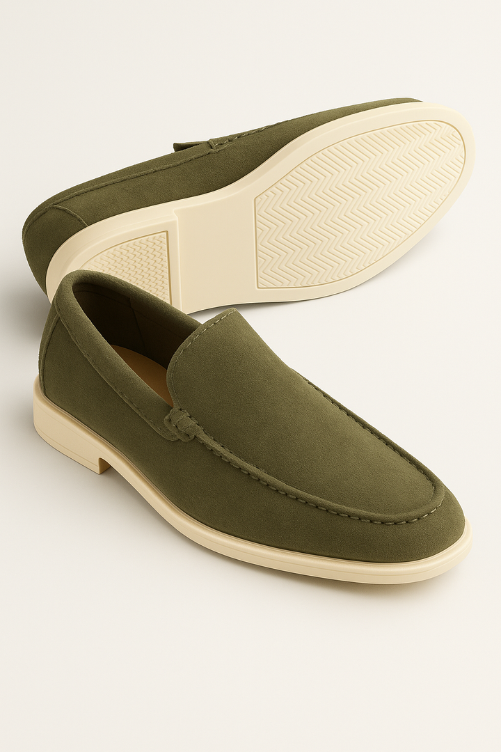 Casual Herreloafers – Olivengrøn