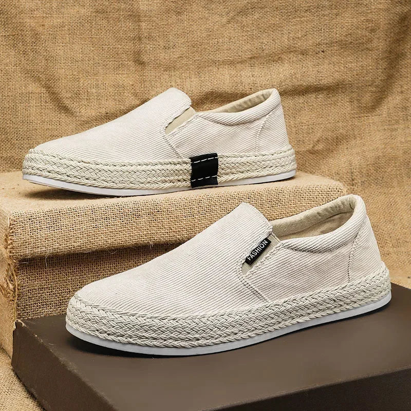Elegant Canvas Slip-On Sko