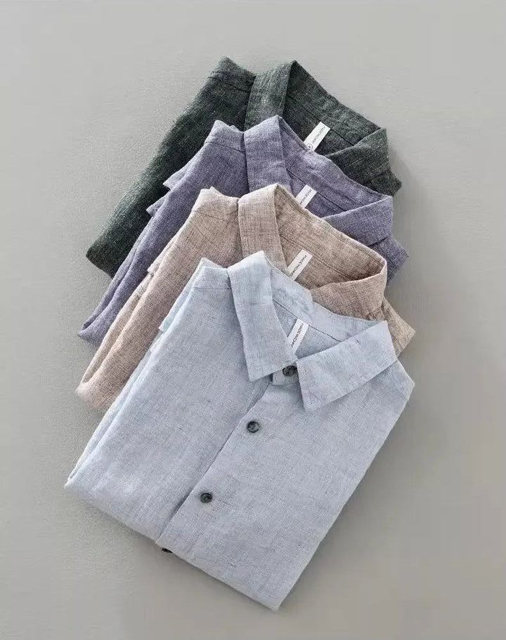 Kortærmet Linnedskjorte