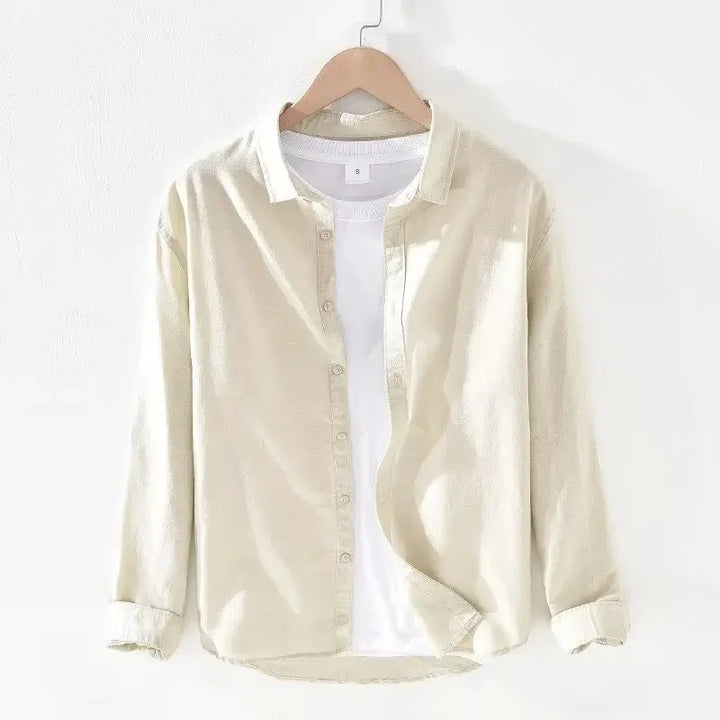 Casual Bomulds- og Linnedskjorte