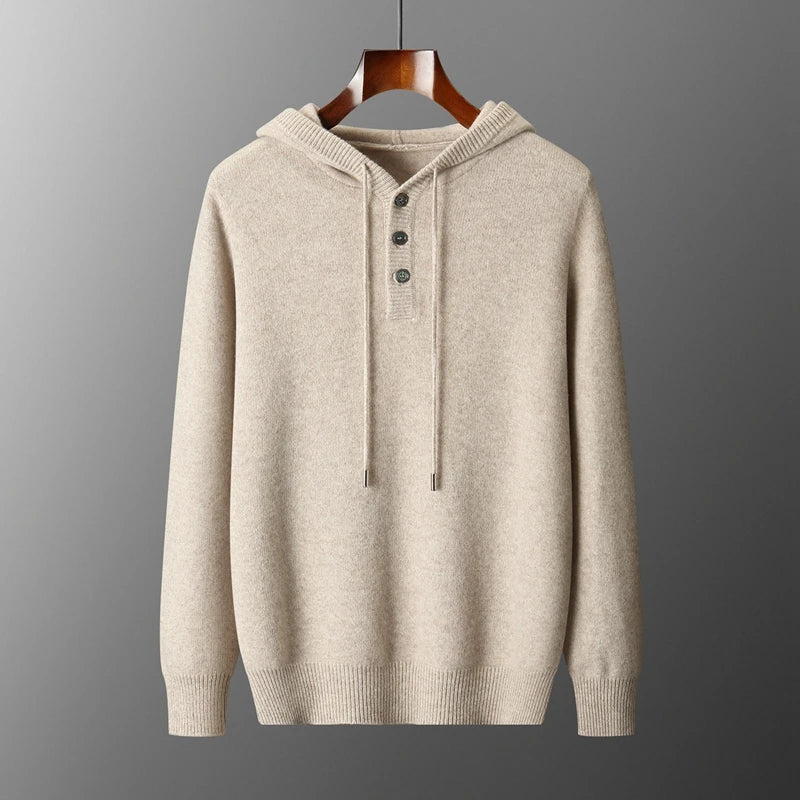 Elegant Merino Uld Hoodie