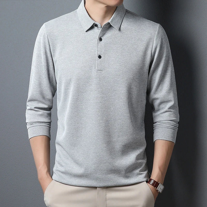 Elegant Langærmet Polo T-shirt