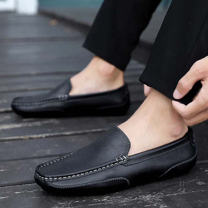 Vintage Læder Loafers