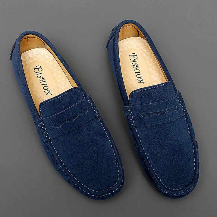 Suede Båd Loafers