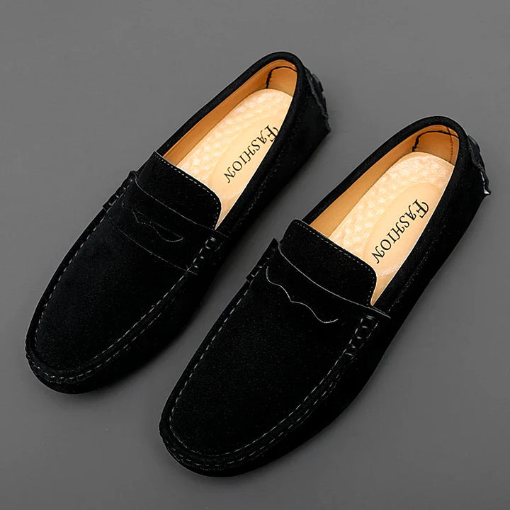 Suede Båd Loafers