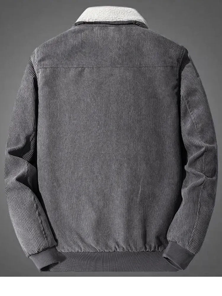 Elegant Fleeceforet Corduroy Jakke