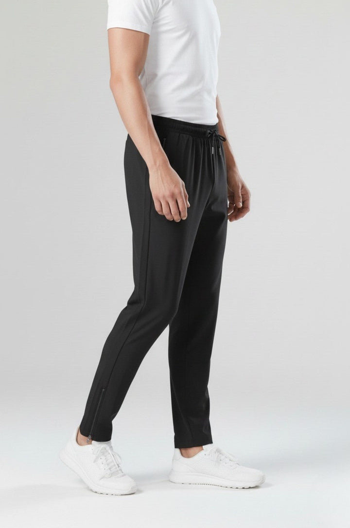 Herrebukser med Snøre - Sort