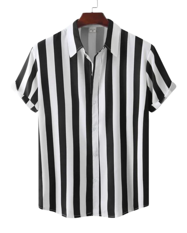Åndbar Stribet Sommer Skjorte