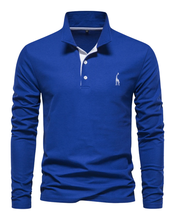 Casual Langærmet Polo Shirt