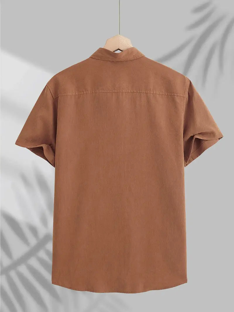 Casual Kortærmet Bomulds Skjorte