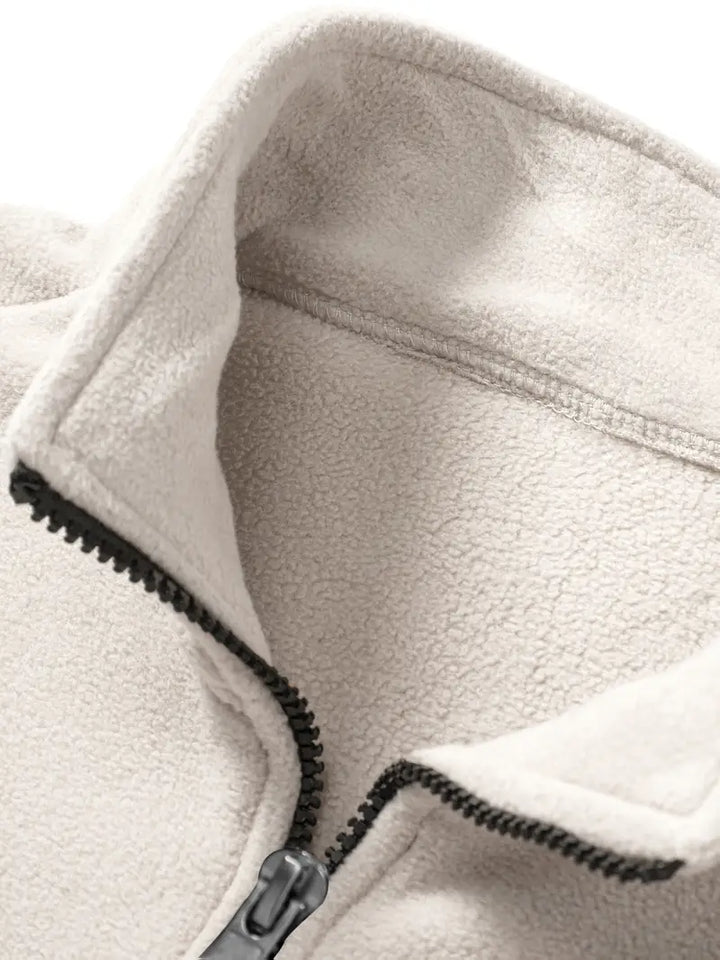 Langærmet Zip Sweater