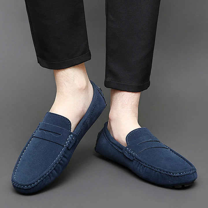 Suede Båd Loafers