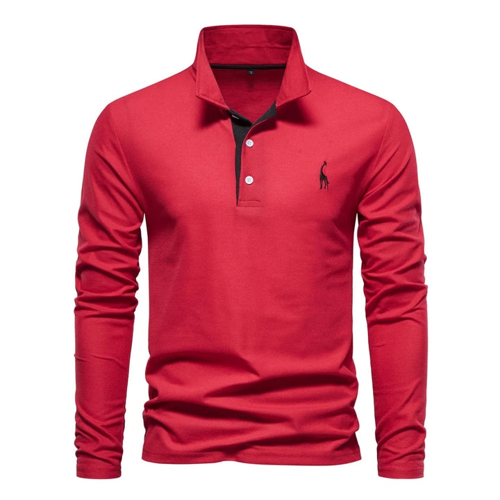 Casual Langærmet Polo Shirt