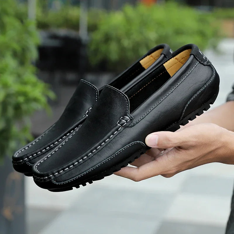 Vintage Læder Loafers