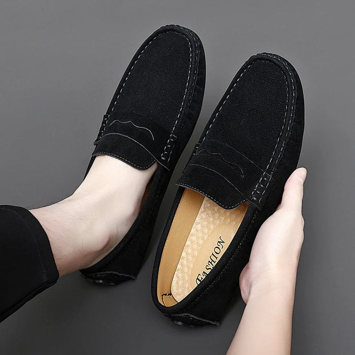 Suede Båd Loafers