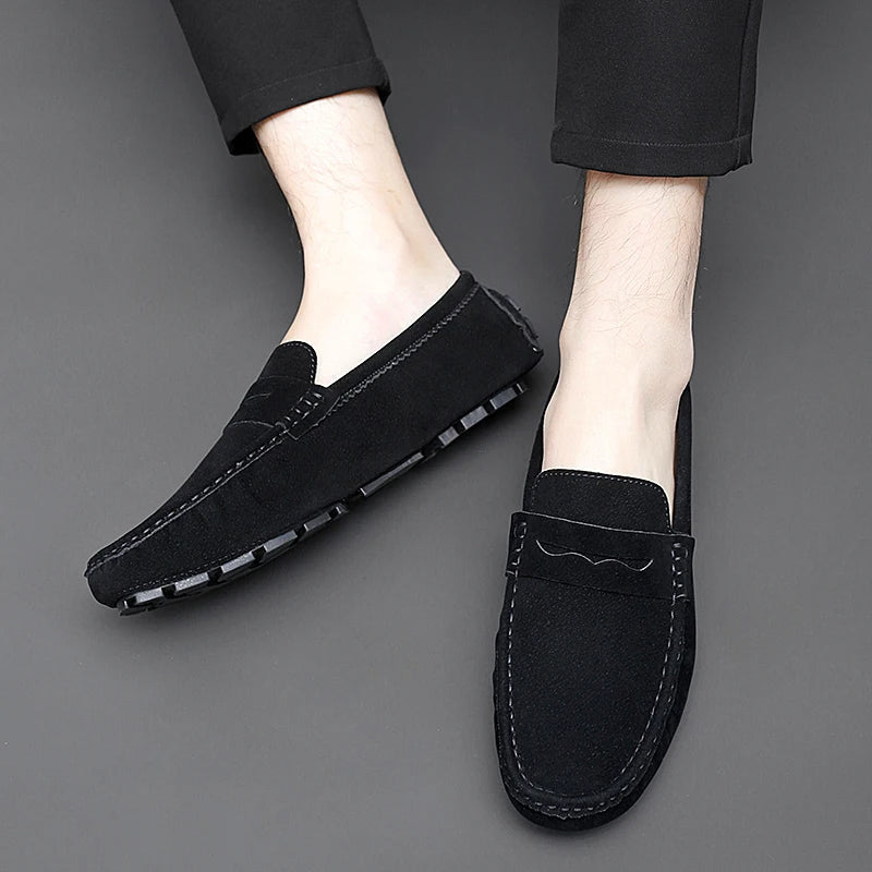 Suede Båd Loafers