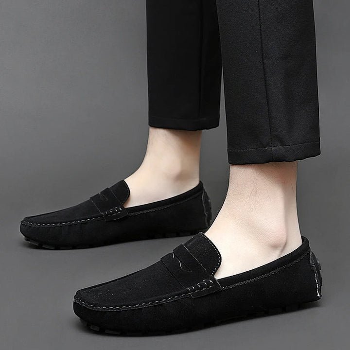 Suede Båd Loafers
