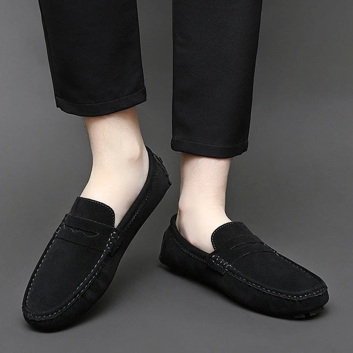 Suede Båd Loafers