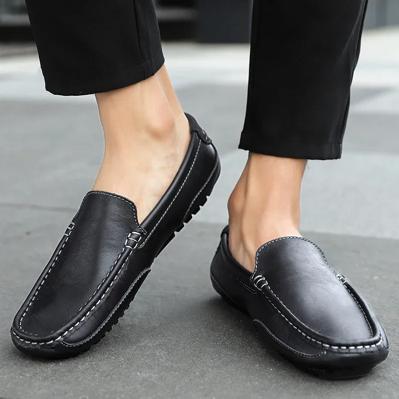Vintage Læder Loafers