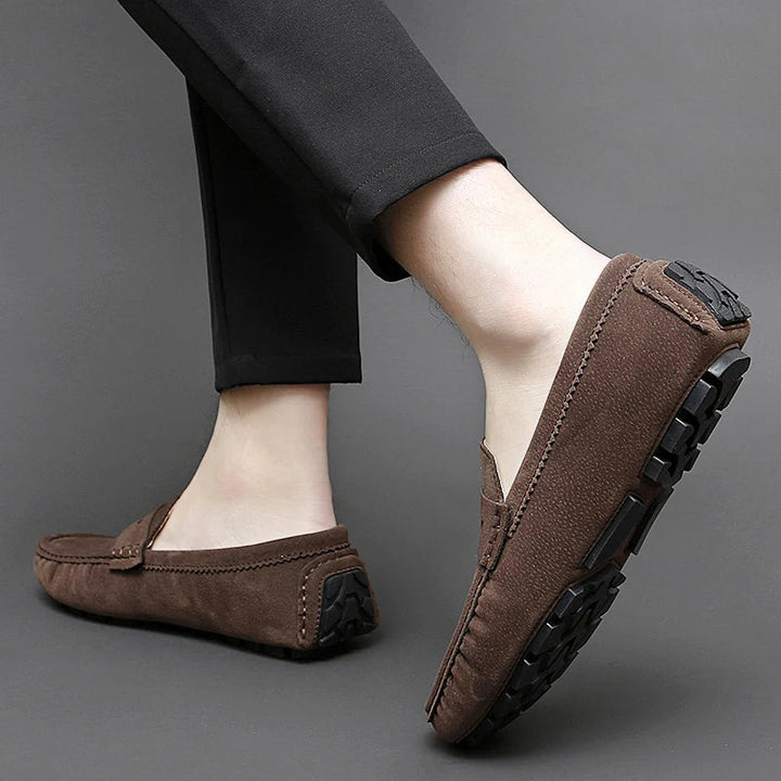 Suede Båd Loafers
