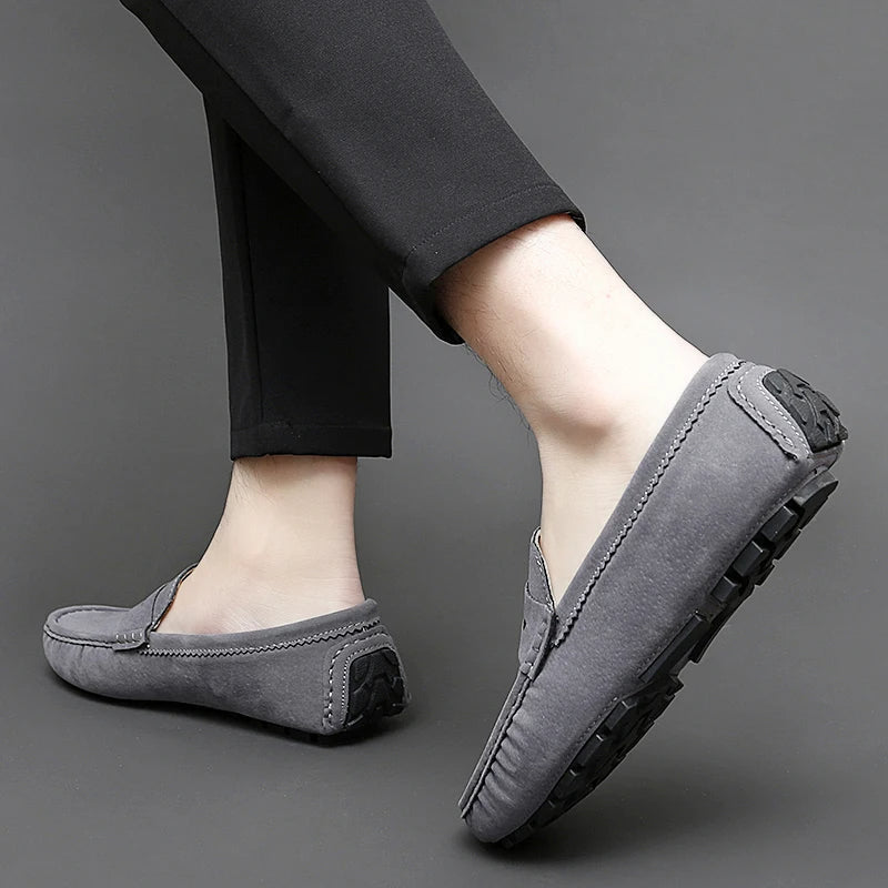 Suede Båd Loafers