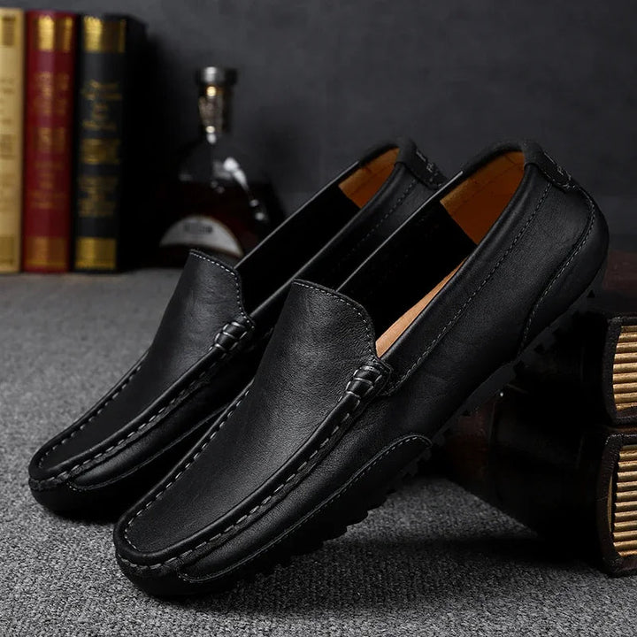 Vintage Læder Loafers