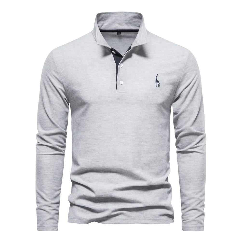 Casual Langærmet Polo Shirt