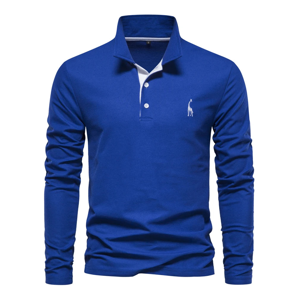 Casual Langærmet Polo Shirt