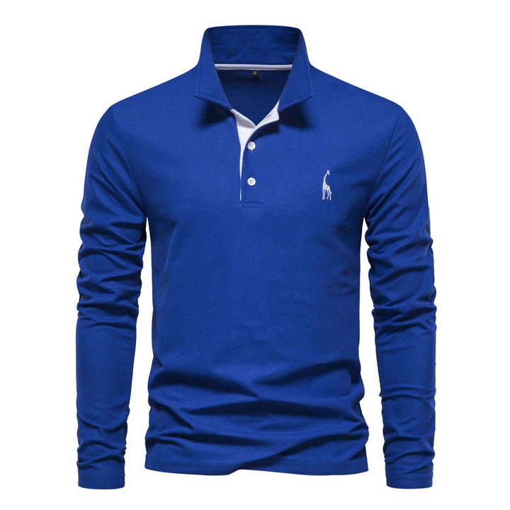Casual Langærmet Polo Shirt