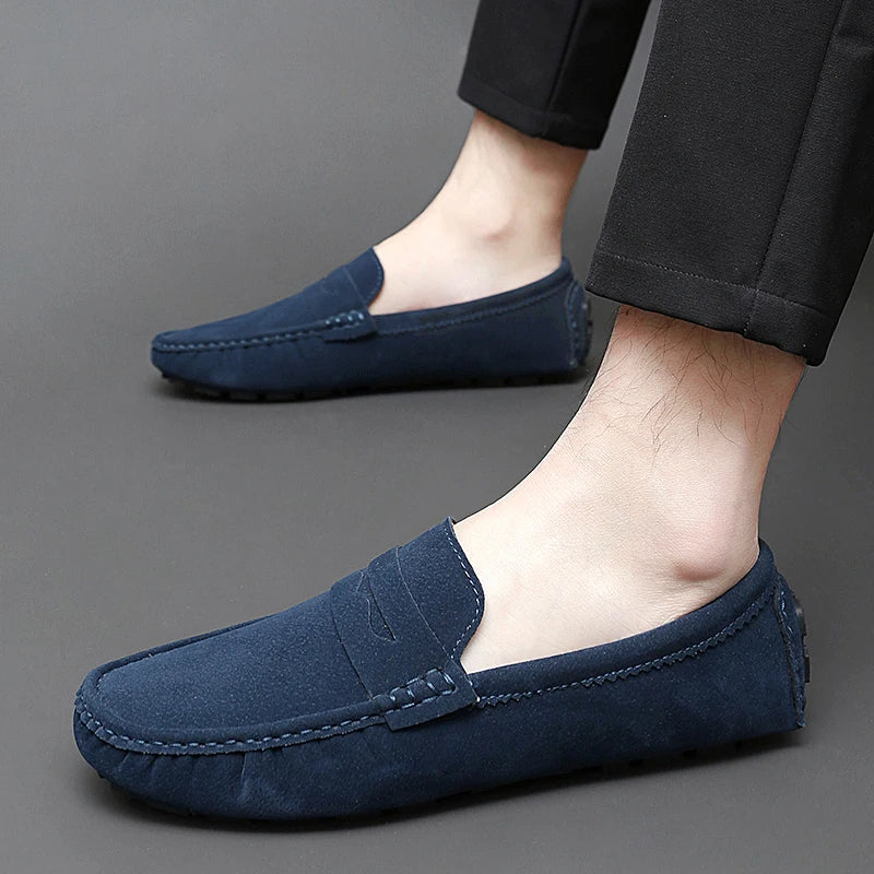 Suede Båd Loafers