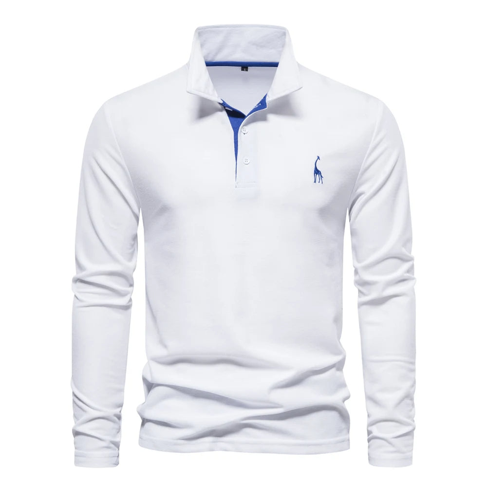 Casual Langærmet Polo Shirt