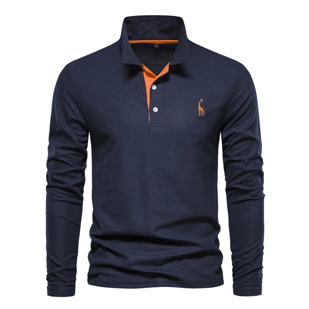 Casual Langærmet Polo Shirt