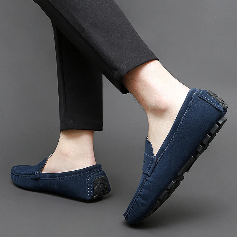 Suede Båd Loafers