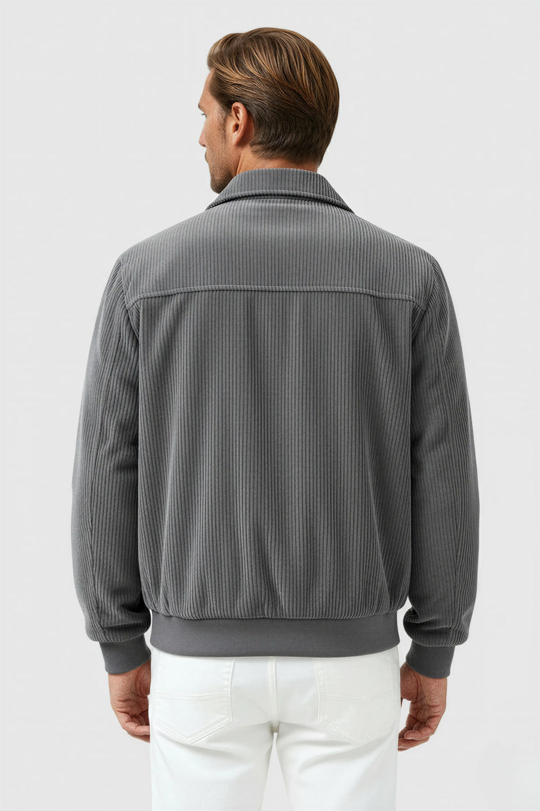 Herre Corduroy Jakke – Grå