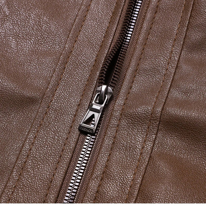 Vintage Læder Bikerjakke