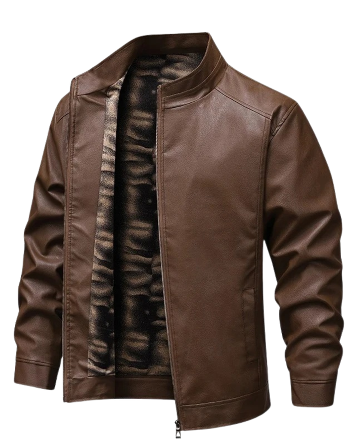 Vintage Fleece Fodret Læderjakke