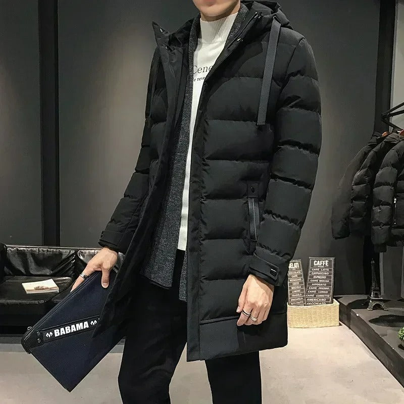 Lang Herre Vinterjakke